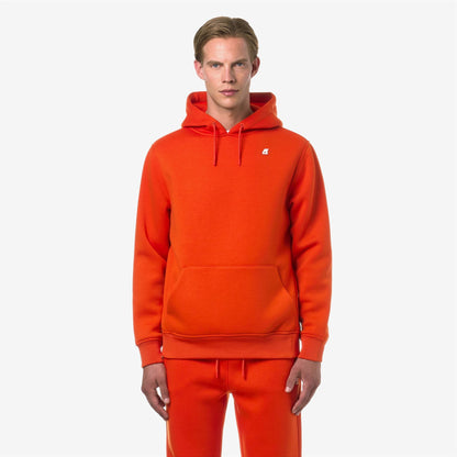 BERNIE SPACER - Fleece - Pull Over - MAN - ORANGE PUMPKIN