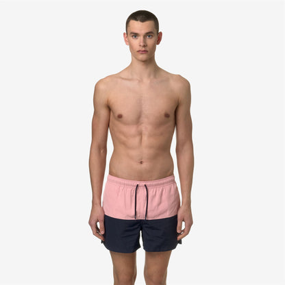 LESLIE - Bathing Suits - Swimming Trunk - MAN - PINK P-BLUE D
