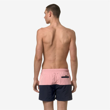 LESLIE - Bathing Suits - Swimming Trunk - MAN - PINK P-BLUE D
