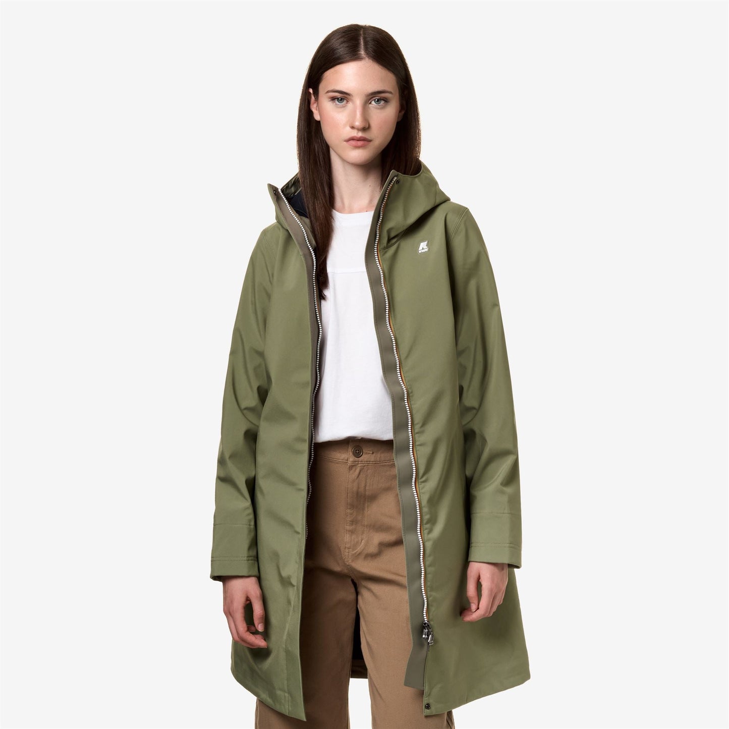 STEPHY BONDED - Jackets - 3/4 LENGTH - WOMAN - GREEN S-BLUE D