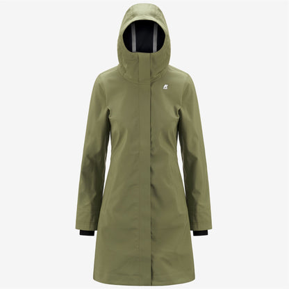 STEPHY BONDED - Jackets - 3/4 LENGTH - WOMAN - GREEN S-BLUE D