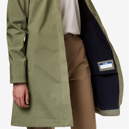 STEPHY BONDED - Jackets - 3/4 LENGTH - WOMAN - GREEN S-BLUE D