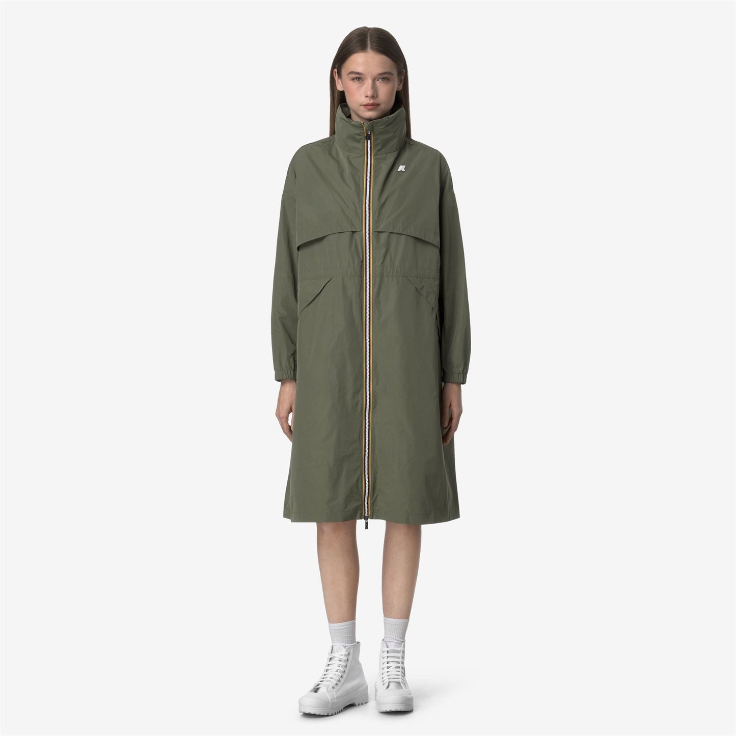 AUBE MEMORY TOUCH - Jackets - Long - WOMAN - GREEN LICHEN