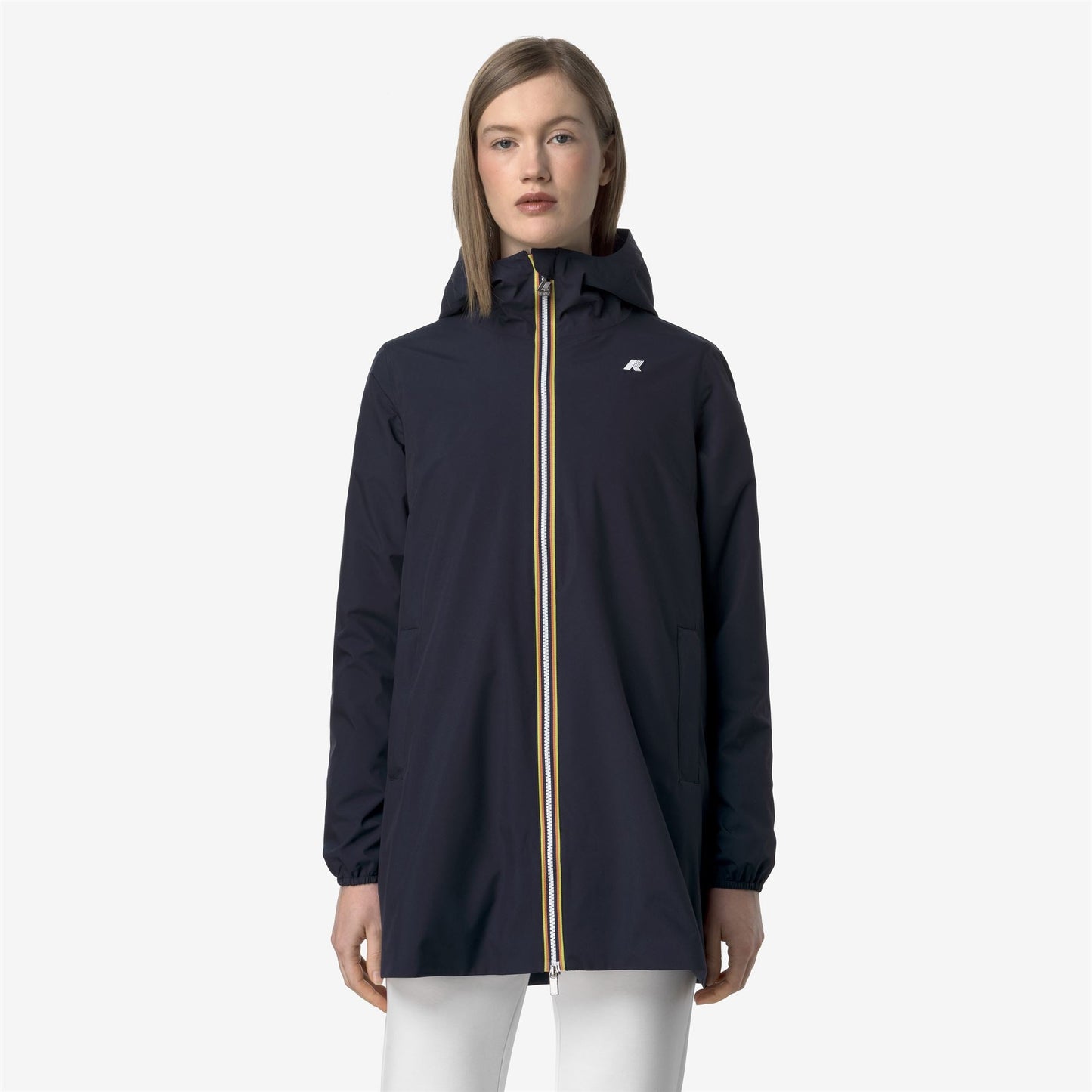 SOPHIE STRETCH POLY JERSEY - Jackets - Mid - WOMAN - BLUE DEPTH