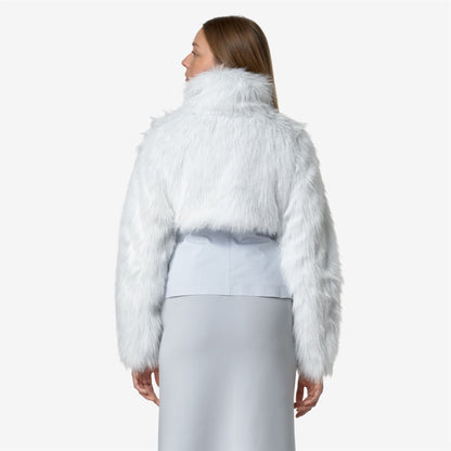 MEL ECO FUR BONDED - Jackets - Short - WOMAN - GREY LILLA-BLACK ASH