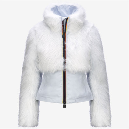 MEL ECO FUR BONDED - Jackets - Short - WOMAN - GREY LILLA-BLACK ASH