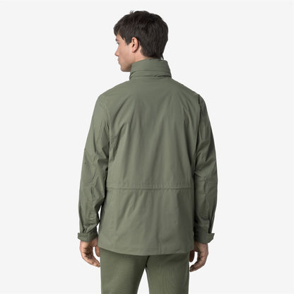 MANUEL STRETCH NYLON JERSEY - Jackets - Mid - MAN - GREEN LICHEN