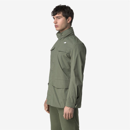 MANUEL STRETCH NYLON JERSEY - Jackets - Mid - MAN - GREEN LICHEN