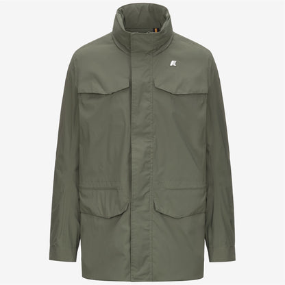 MANUEL STRETCH NYLON JERSEY - Jackets - Mid - MAN - GREEN LICHEN
