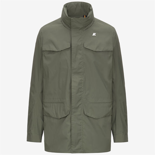MANUEL STRETCH NYLON JERSEY - Jackets - Mid - MAN - GREEN LICHEN