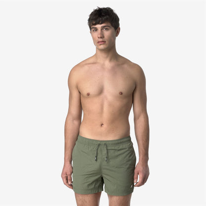 HAZEL BEACH - Bathing Suits - Swimming Trunks - MAN - GREEN LICHEN