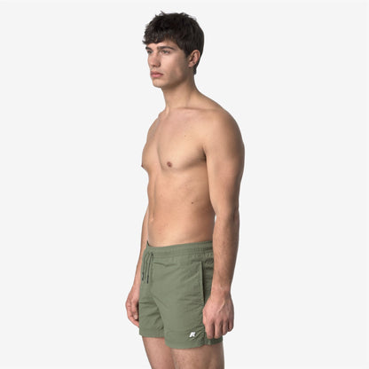 HAZEL BEACH - Bathing Suits - Swimming Trunks - MAN - GREEN LICHEN