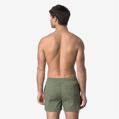 HAZEL BEACH - Bathing Suits - Swimming Trunks - MAN - GREEN LICHEN