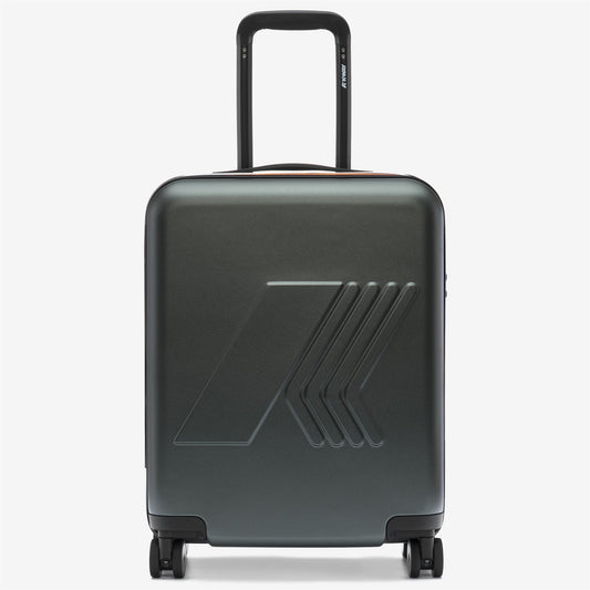 EUDOXIE LOGO - Luggage Bags - Trolley - Unisex - GREEN BLACKISH