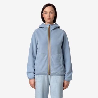 LILY VELOUR POLAR REVERSIBLE - Fleece - Jacket - WOMAN - BLUE A-BLUE A