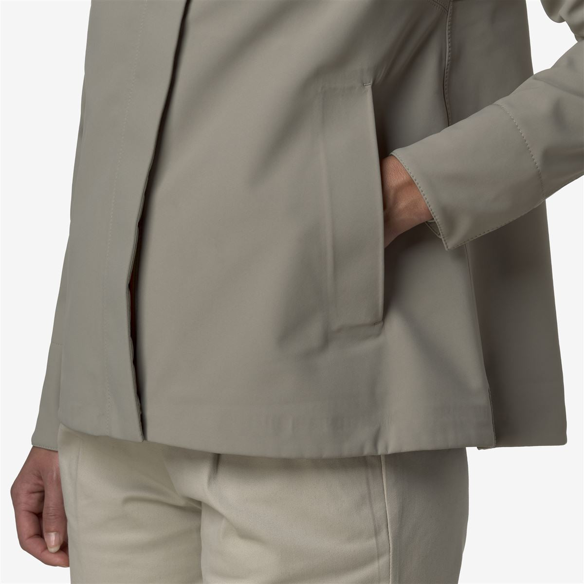 MADALINA BONDED - Jackets - Mid - WOMAN - Green Oak-Blue Depth