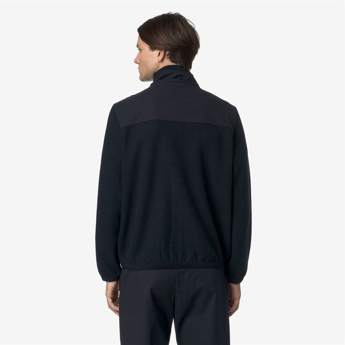 NOYERS WOOL NYLON MIX - Fleece - Pull  Over - MAN - Blue Depth-Blue Airforce