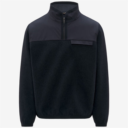 FLEURY WOOL NYLON MIX - Fleece - Pull  Over - MAN - Blue Depth-Blue Airforce