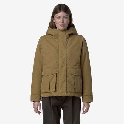 IDELER COTTON FEEL - Jackets - Short - WOMAN - Beige Seed-Beige FUR