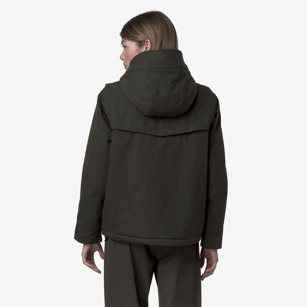 IDELER COTTON FEEL - Jackets - Short - WOMAN - Green Blackish-Green Blackish FUR