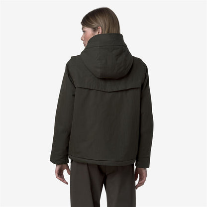 IDELER COTTON FEEL - Jackets - Short - WOMAN - Green Blackish-Green Blackish FUR