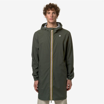 THOMAS STRETCH DOT - Jackets - 3/4 LENGTH - MAN - GREEN BLACKISH