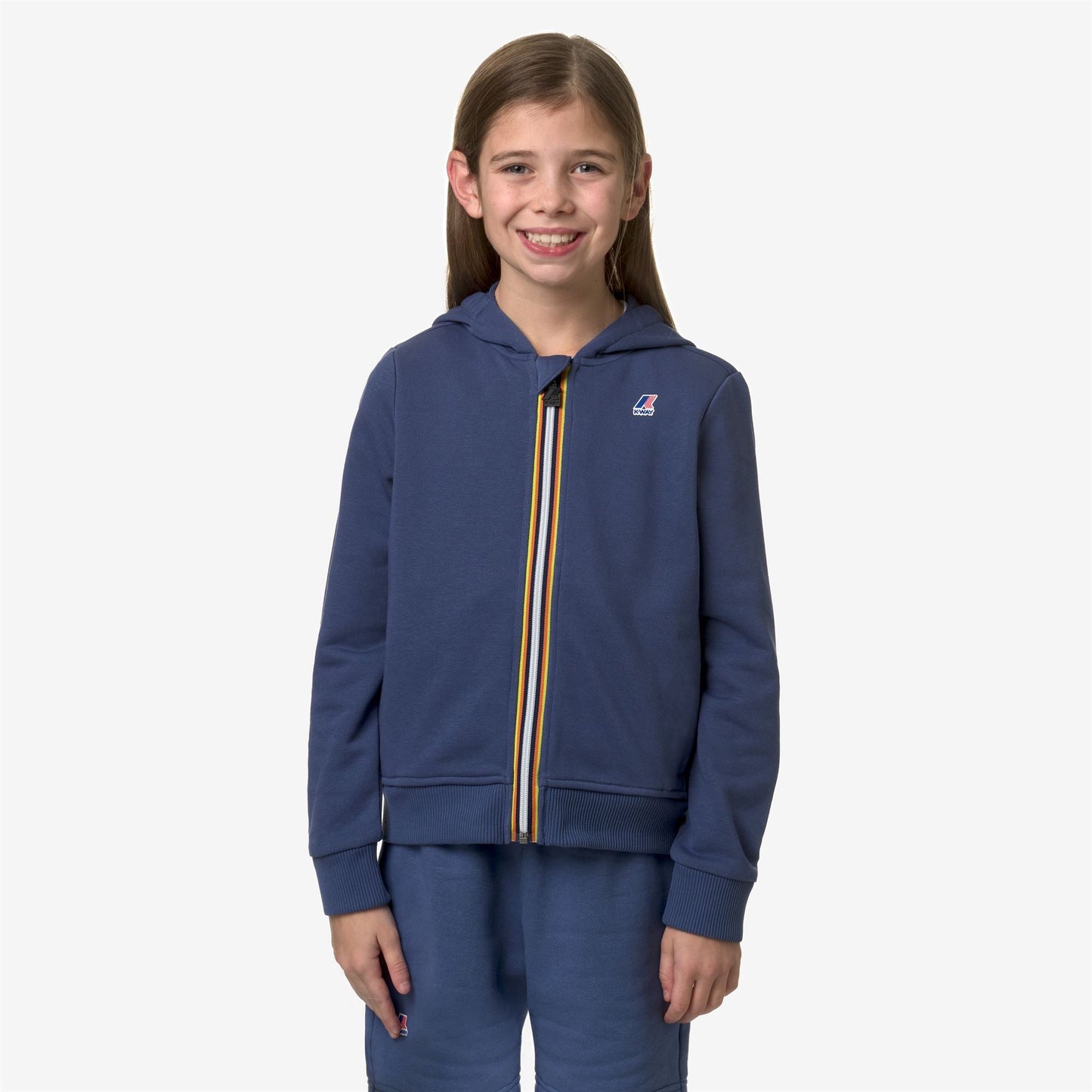P. LE VRAI ARNEL POLY COTTON - Fleece - Jacket - KID UNISEX - BLUE INDIGO