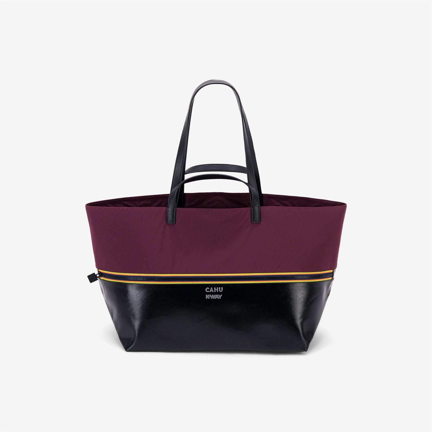 PRATIQUE MEDIUM - Bags - TOTE BAG - UNISEX - Black-Red Dk Amaranto