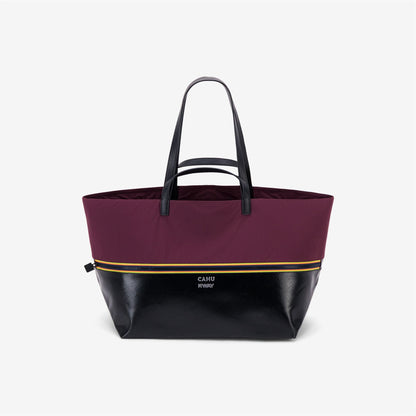 PRATIQUE MEDIUM - Bags - TOTE BAG - UNISEX - Black-Red Dk Amaranto